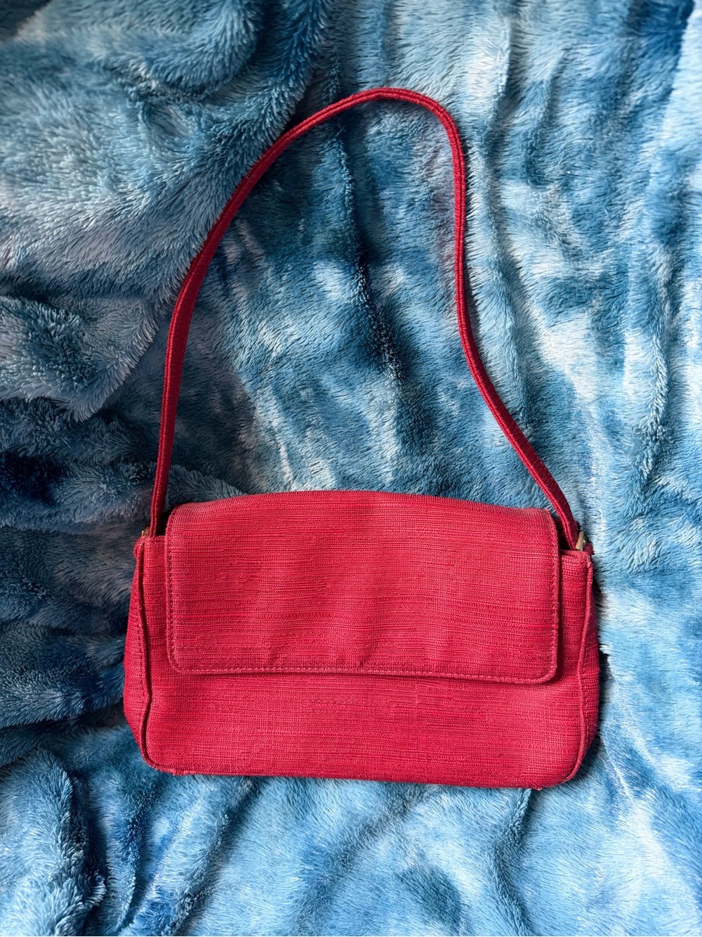 Ann Taylor Red Shoulder Bag with Flap